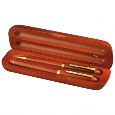 Logo trade promotional gifts image of: Rosewood writing set OXFORD