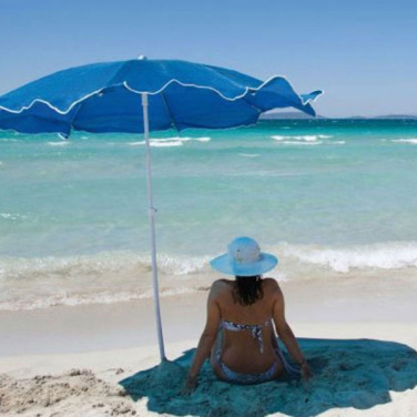 Logo trade business gift photo of: Beach umbrella FORT LAUDERDALE