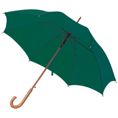 Logo trade promotional merchandise image of: Wooden automatic umbrella NANCY