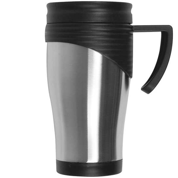 Logo trade promotional giveaway photo of: Stainless steel thermo cup EL PASO 400 ml