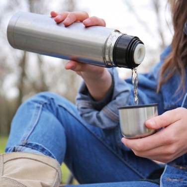 Logo trade advertising products picture of: Stainless steel isolating flask VIRGINIA BEACH 100 ml