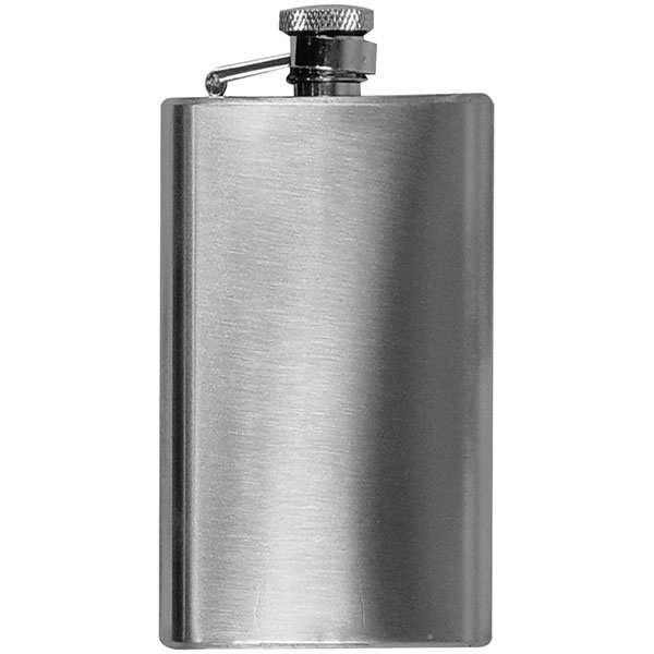 Logo trade advertising products image of: Stainless steel hip flask FRESNO 104 ml