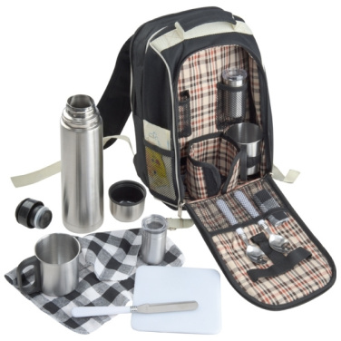 Logo trade corporate gifts image of: Luxurious picnic backpack with cool bag GEORGIA