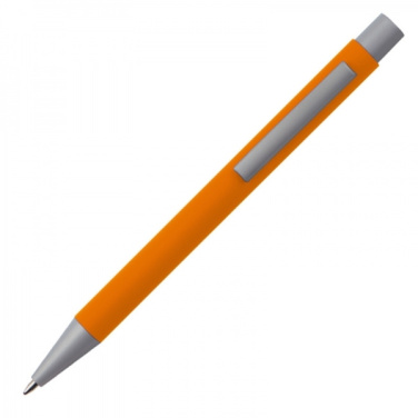 Logo trade promotional merchandise image of: Metal ballpen soft touch ABU DHABI