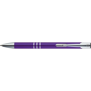 Logo trade promotional items image of: Metal ballpen ASCOT