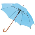 Wooden automatic umbrella NANCY, light blue