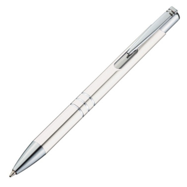 Logo trade promotional gift photo of: Metal ballpen ASCOT