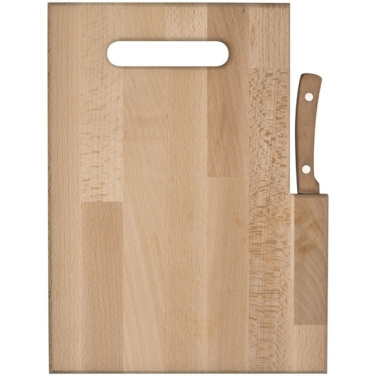 Logo trade promotional products picture of: Wooden board with knife LIZZANO