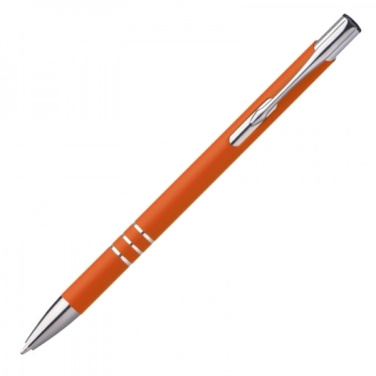 Logo trade promotional merchandise image of: Metal ballpen NEW JERSEY