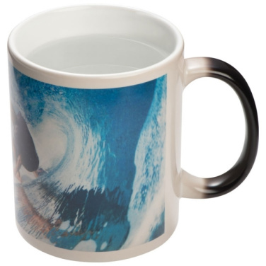 Logo trade corporate gifts image of: Colour-changing sublimation mug SIRMIONE 300 ml