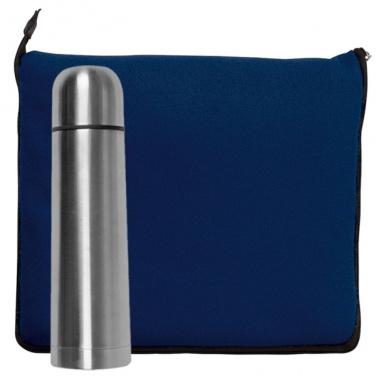 Logo trade promotional giveaways picture of: Set fleece blanket and thermal flask LIVERPOOL