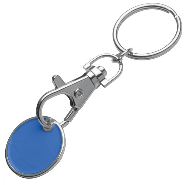 Logo trade promotional giveaways picture of: Keyring with shopping coin ARRAS