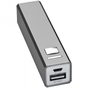 Logotrade promotional products photo of: Metal power bank PORT HOPE 2200mAh