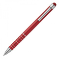 Metal ballpen with touch pen LUEBO, red