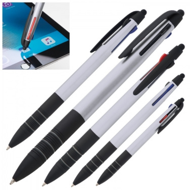 Logo trade advertising product photo of: Plastic ballpen 3in1 BOGOTA