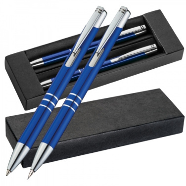 Logotrade corporate gift picture of: Metal writing set CLAREMONT