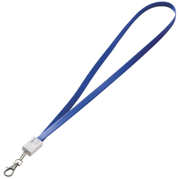 Logo trade promotional gift photo of: Lanyard with usb cable LE PORT