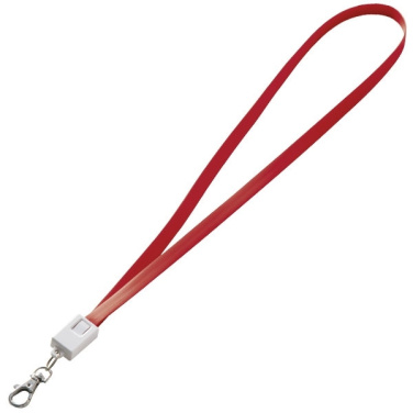 Logotrade promotional merchandise picture of: Lanyard with usb cable LE PORT