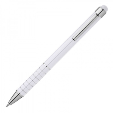 Logo trade advertising product photo of: Metal ballpen with touch pen LUEBO