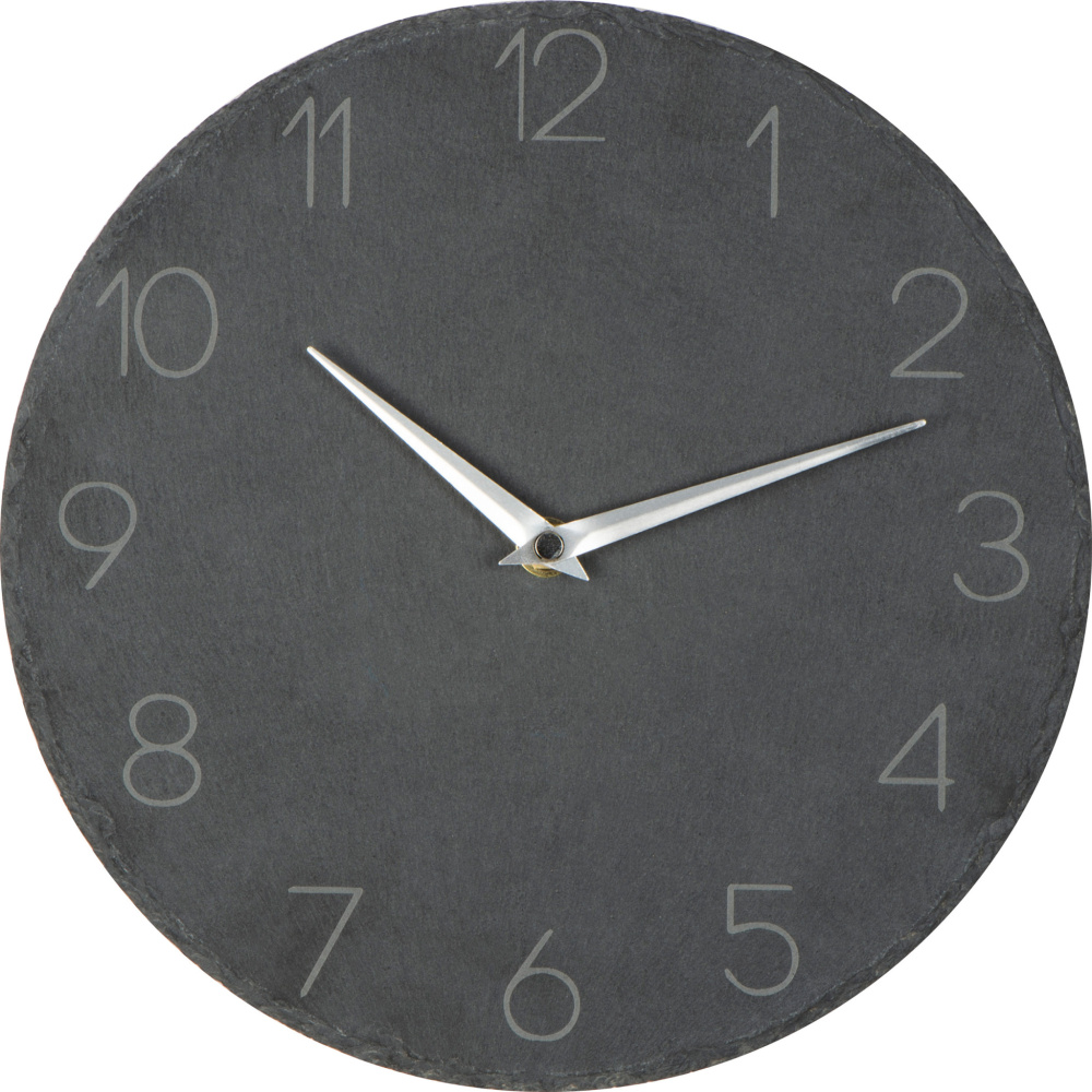 Logo trade promotional product photo of: Slate wall clock GRAZ