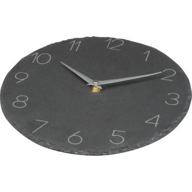 Logotrade promotional items photo of: Slate wall clock GRAZ