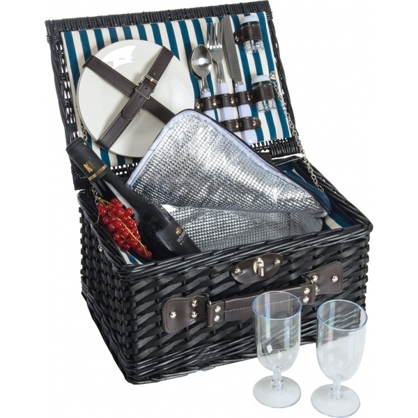 Logo trade promotional item photo of: Picnic basket RIVA DEL GARDA