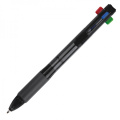 Plastic ballpen 4in1 NEAPEL, black