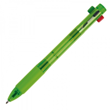 Logo trade promotional giveaways picture of: Plastic ballpen 4in1 NEAPEL