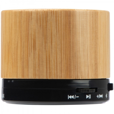 Logo trade promotional gift photo of: Bamboo bluetooth speaker FLEEDWOOD