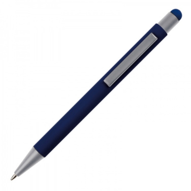 Logo trade business gift photo of: Metal ballpen touch pen soft touch SALT LAKE CITY