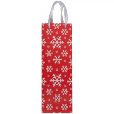 Logotrade promotional giveaway picture of: Wine bag in Christmas design LAPLAND