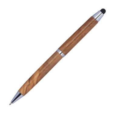 Logo trade promotional products picture of: Wooden ballpen with touch function ERFURT