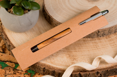 Logotrade promotional merchandise image of: Wooden ballpen with touch function ERFURT