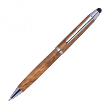 Logotrade promotional gifts photo of: Wooden ballpen with touch function ERFURT