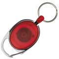 Ski-Pass with Carabiner Keyring EMPLOYEE, red