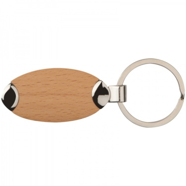 Logo trade corporate gifts image of: Wooden keyring BALTRUM