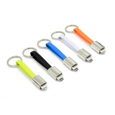 Logotrade promotional giveaway image of: Data transfer cable and keyring