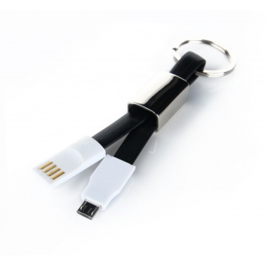 Logotrade advertising product image of: Data transfer cable and keyring