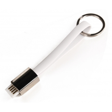 Logotrade promotional gifts photo of: Data transfer cable and keyring