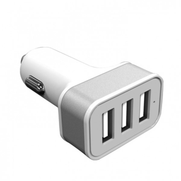 Logotrade promotional item image of: Car Charger with 3 USB ports