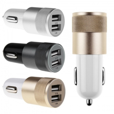 Logo trade advertising products image of: Metal car charger