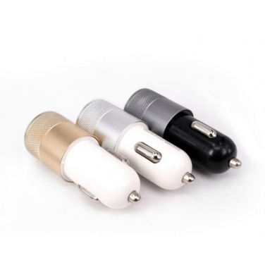 Logo trade promotional merchandise image of: Metal car charger