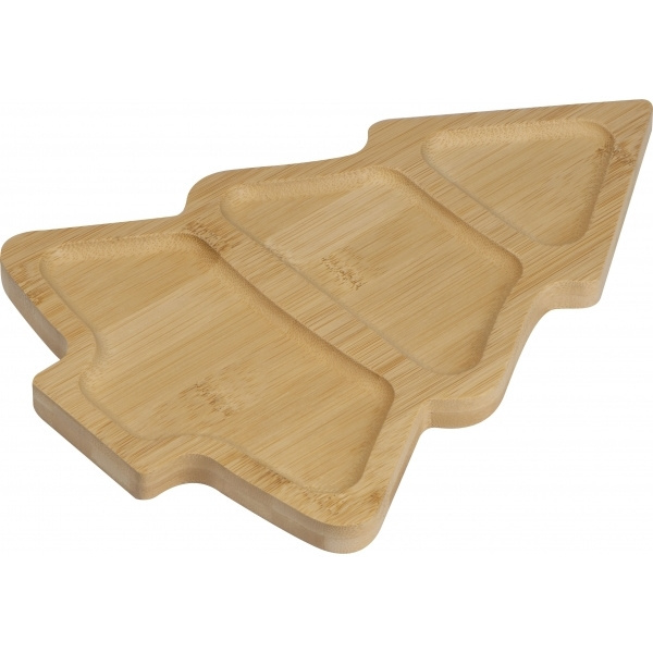 Logotrade promotional product image of: Bamboo snack tray LOUISVILLE