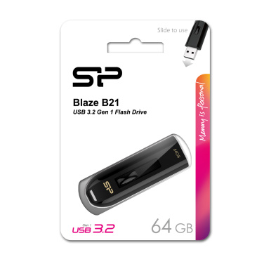 Logo trade business gift photo of: Pendrive Silicon Power Blaze B21 3.1