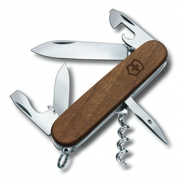 Logo trade corporate gifts image of: Pocket Knife Spartan Wood Victorinox