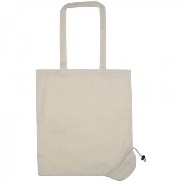 Logo trade corporate gift photo of: Foldable cotton bag KLEHOLM