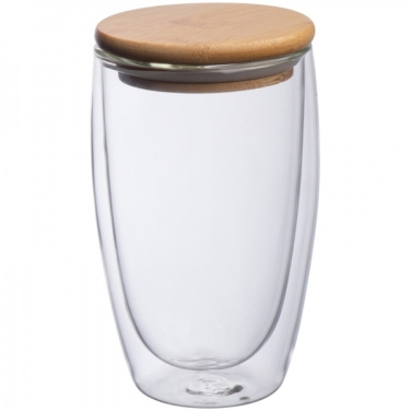 Logo trade promotional merchandise image of: Double-walled glass ZAKOPANE 500 ml