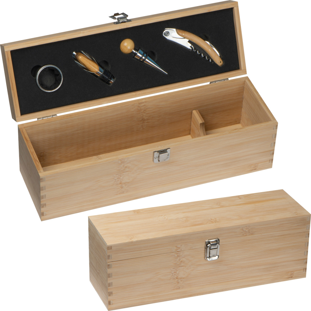 Logotrade corporate gifts photo of: Wooden wine box SAINT-ETIENNE