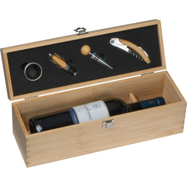 Logo trade promotional products picture of: Wooden wine box SAINT-ETIENNE