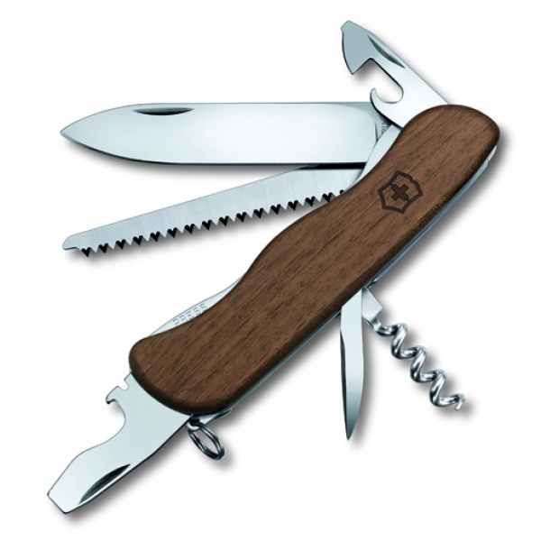 Logotrade promotional item picture of: Pocket knife Forester wooden Victorinox